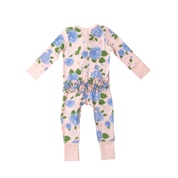 Bamboo Zipper Romper | Hydrangea