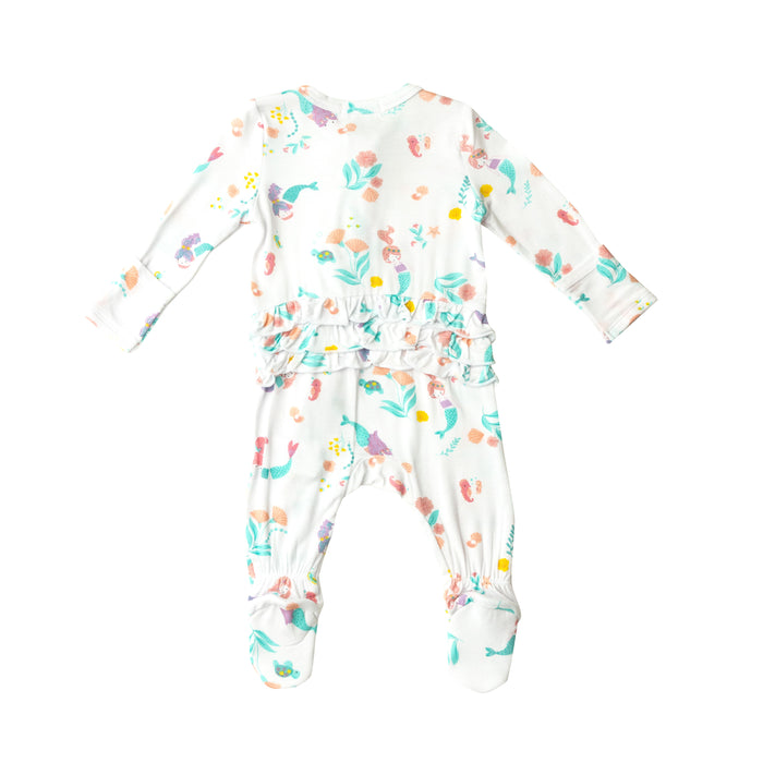 Bamboo Zipper Footie | Mermaids
