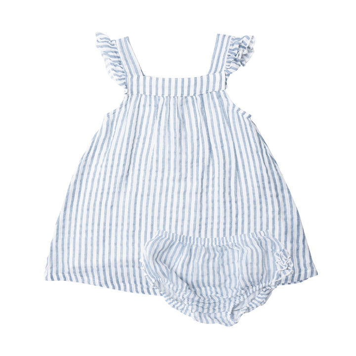 Muslin Sundress | Nautical Ticking Stripe