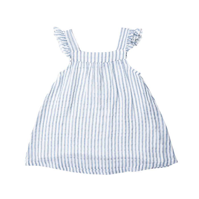 Muslin Sundress | Nautical Ticking Stripe