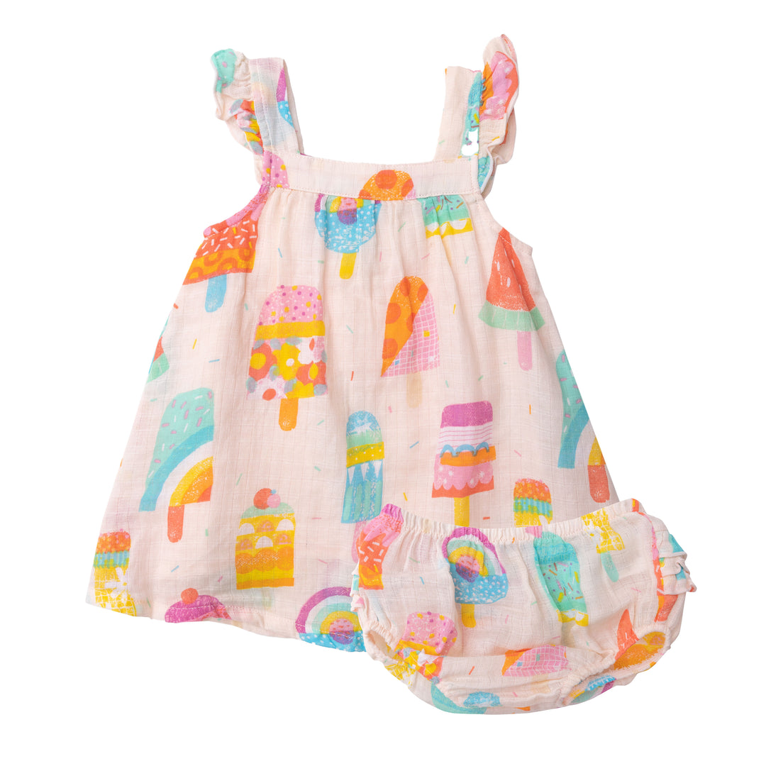 Muslin Sundress | Pink Summer Popsicles