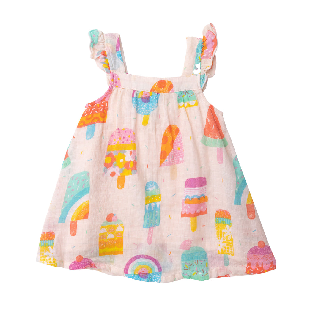 Muslin Sundress | Pink Summer Popsicles