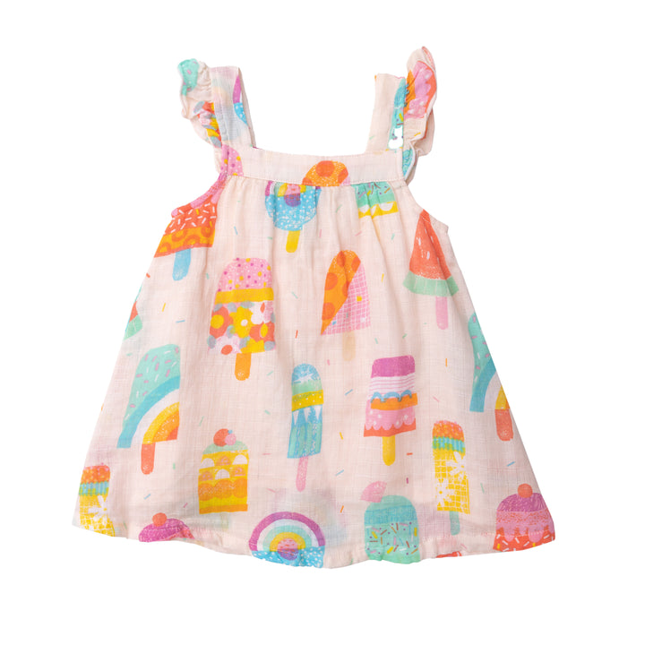Muslin Sundress | Pink Summer Popsicles