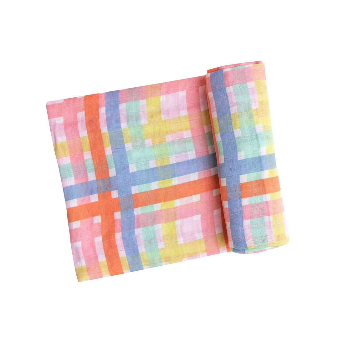 Muslin Swaddle | Multicolor Plaid