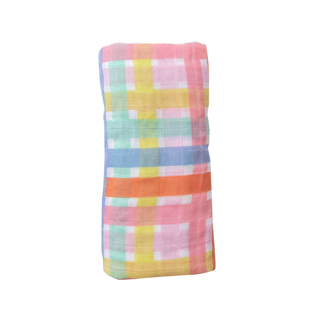 Muslin Swaddle | Multicolor Plaid