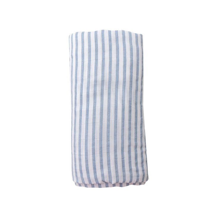 Muslin Swaddle | Nautical Ticking Stripe