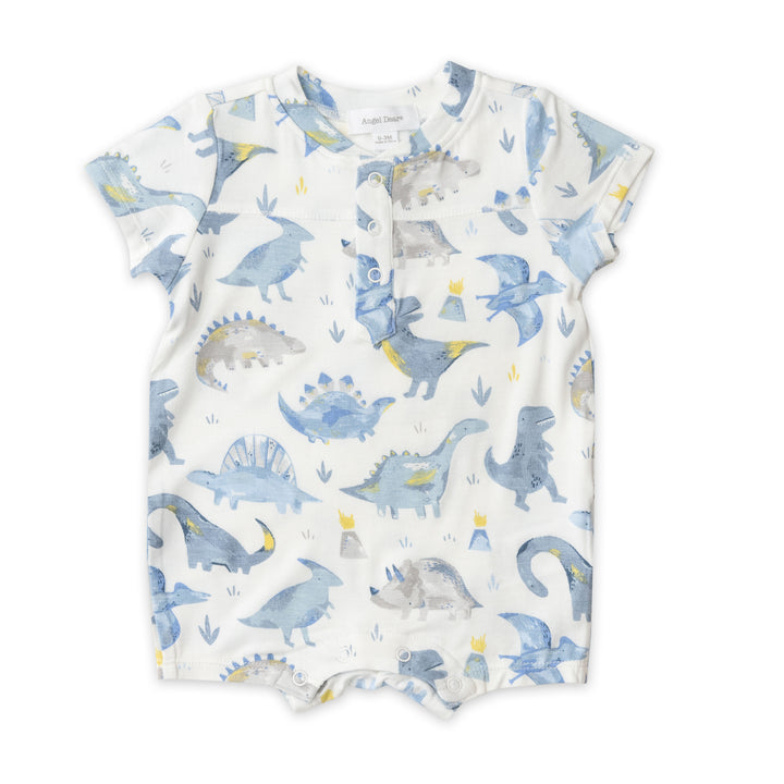 Bamboo Henley Shortall | Blue Dino