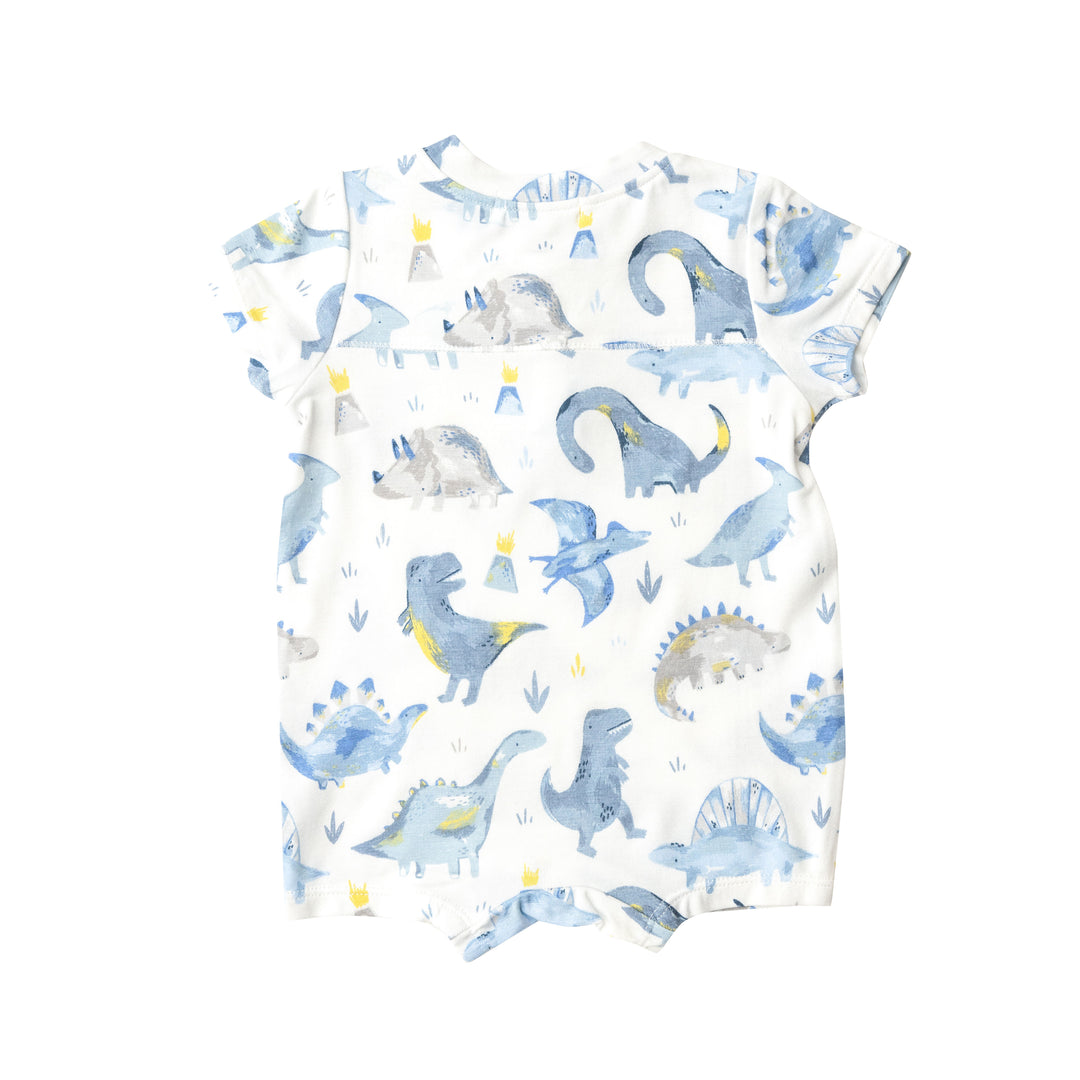 Bamboo Henley Shortall | Blue Dino