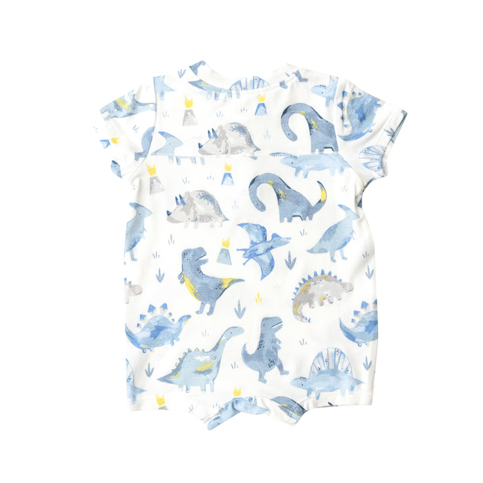 Bamboo Henley Shortall | Blue Dino