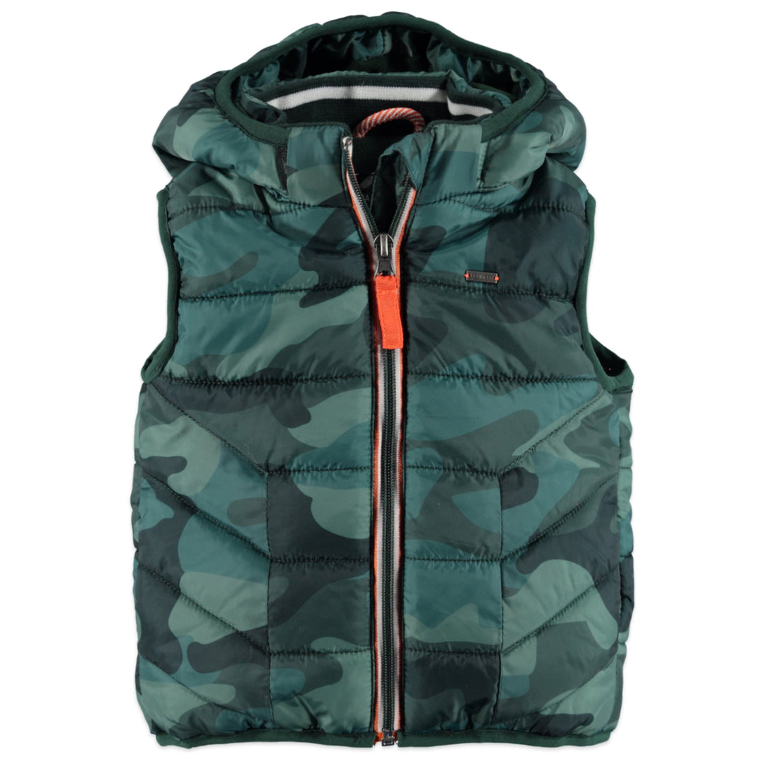 Boys Hooded Camouflage Vest
