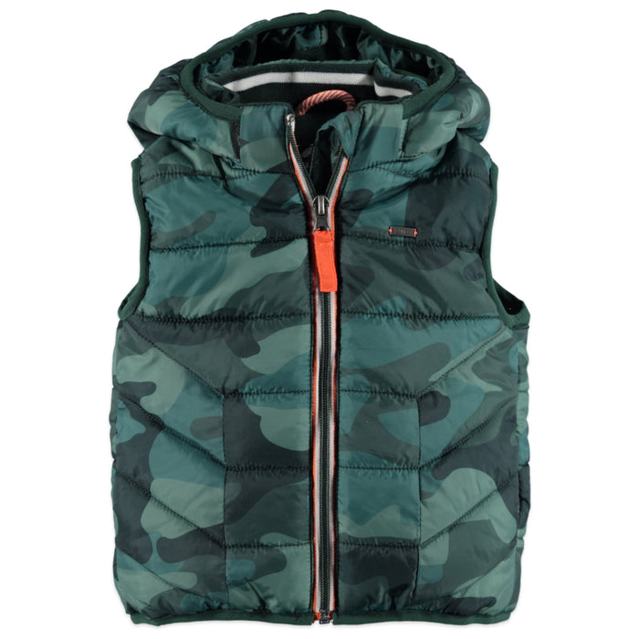 Boys Hooded Camouflage Vest