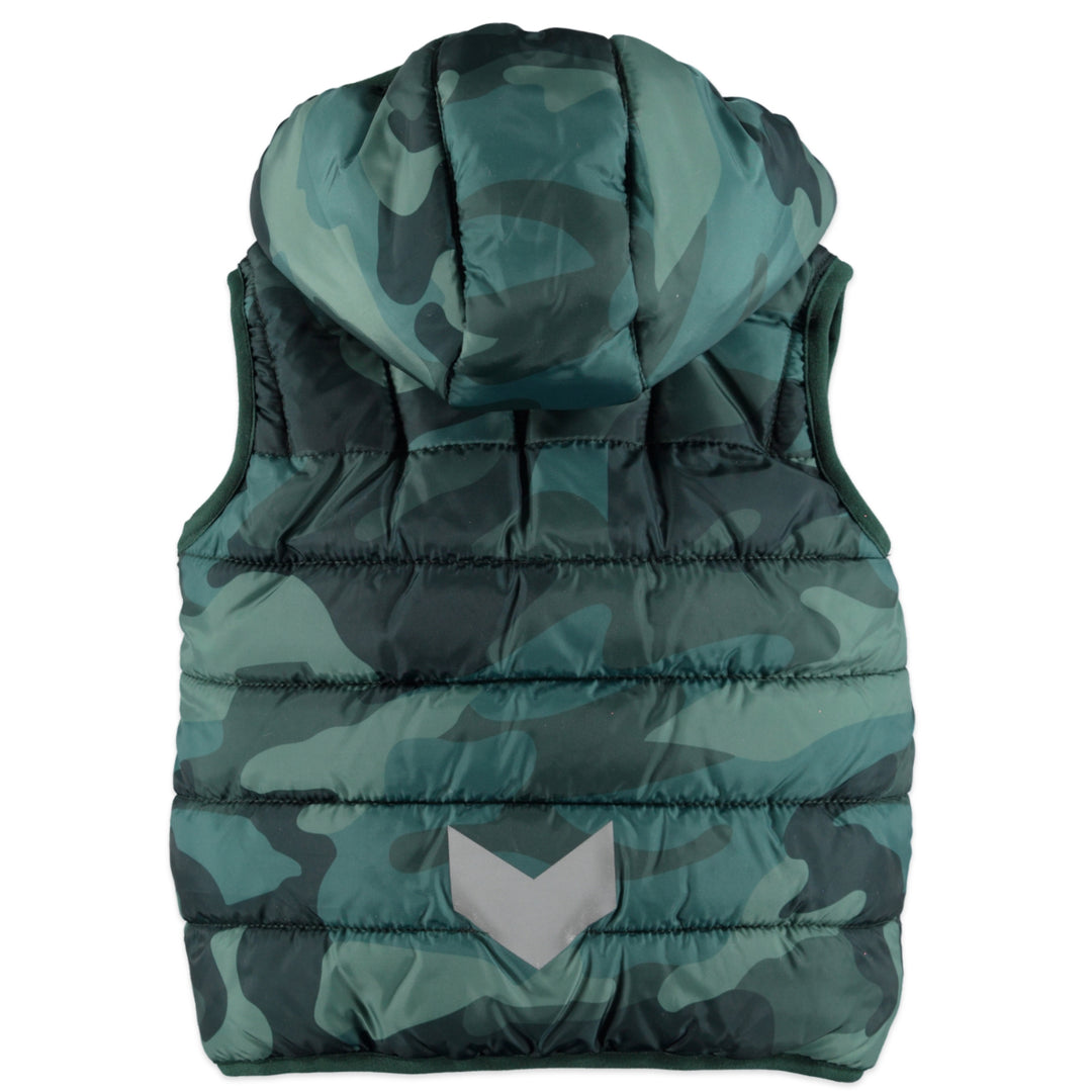 Boys Hooded Camouflage Vest