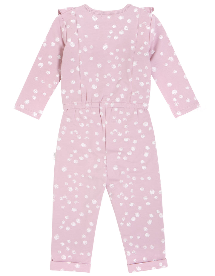 Lavender Playsuit with White Dots