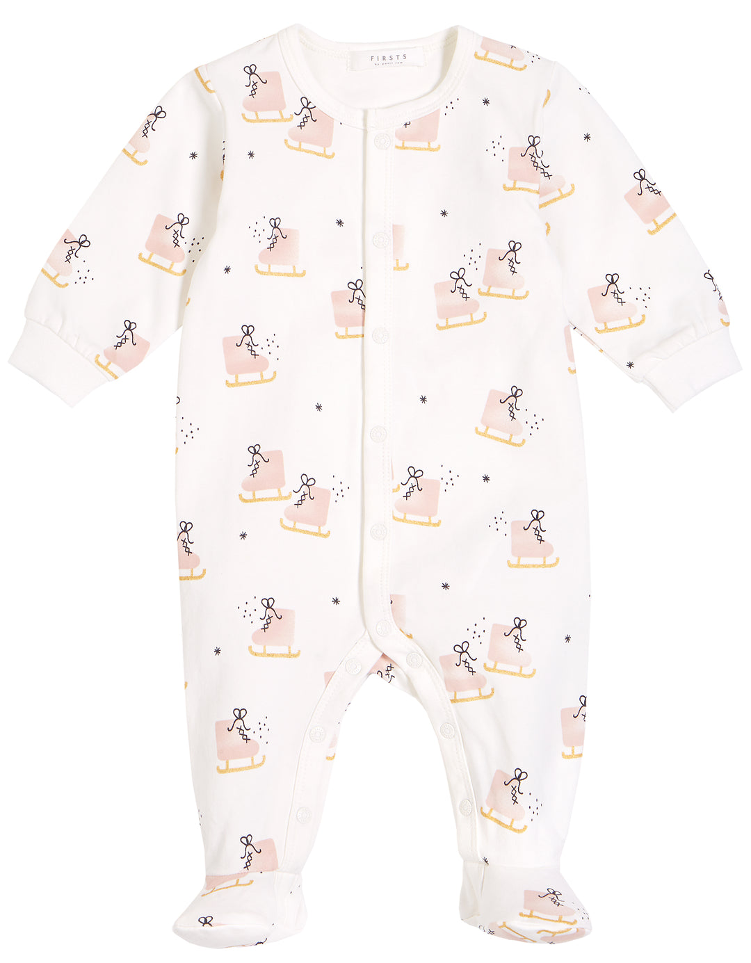 Pink Ice Skates Organic Cotton Sleeper