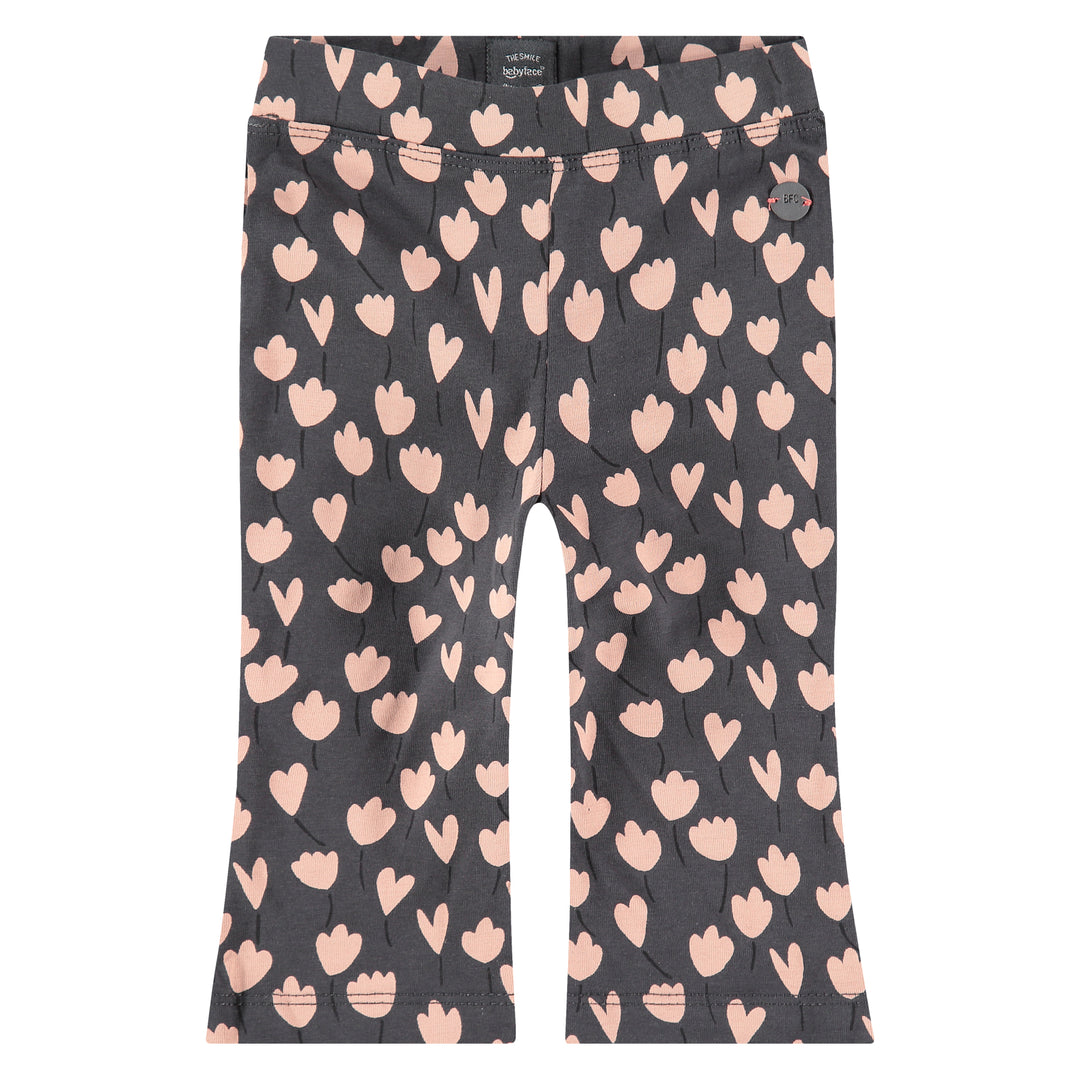 Charcoal Floral Legging