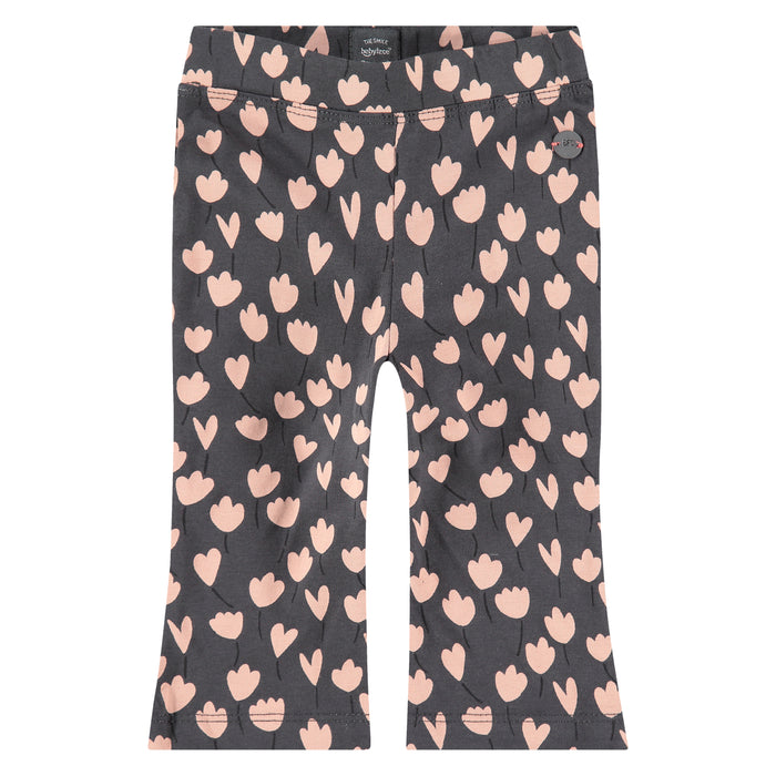 Charcoal Floral Legging