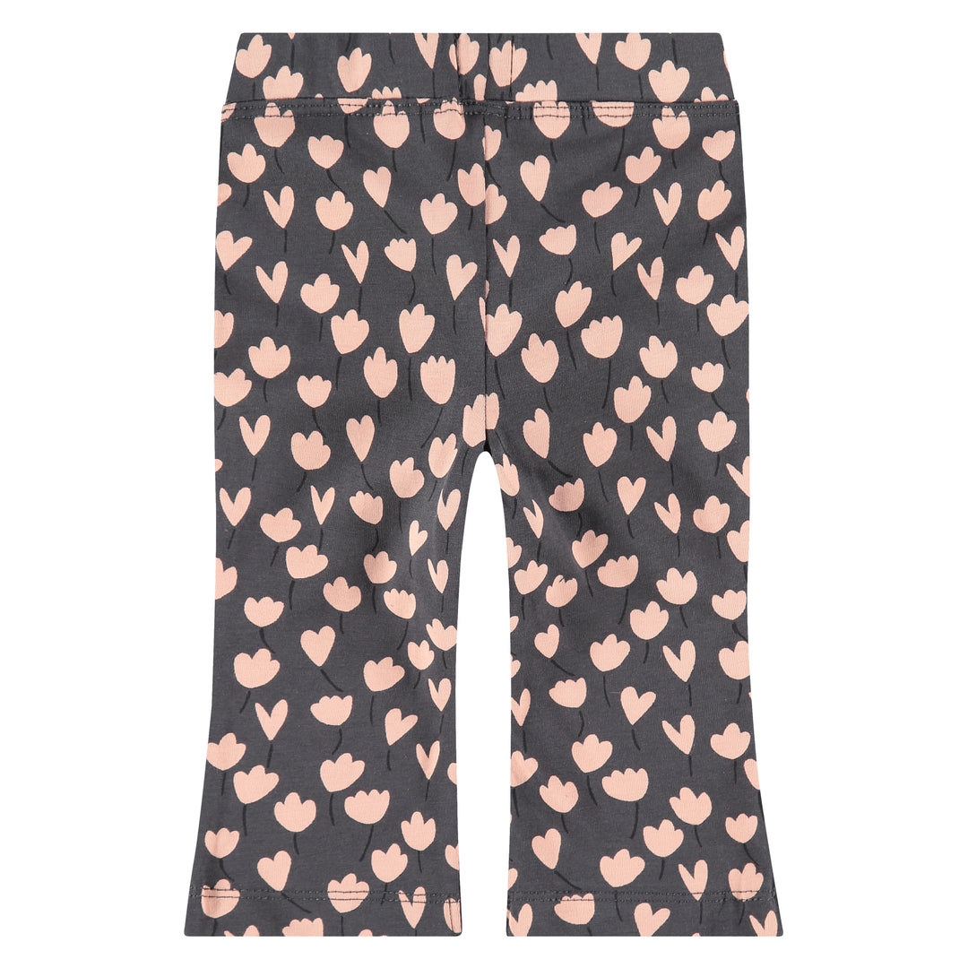 Charcoal Floral Legging