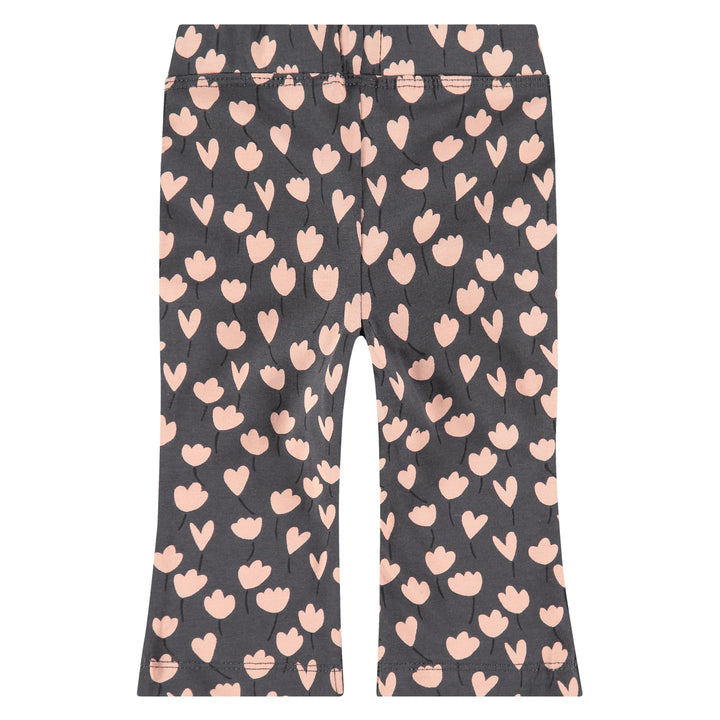 Charcoal Floral Legging