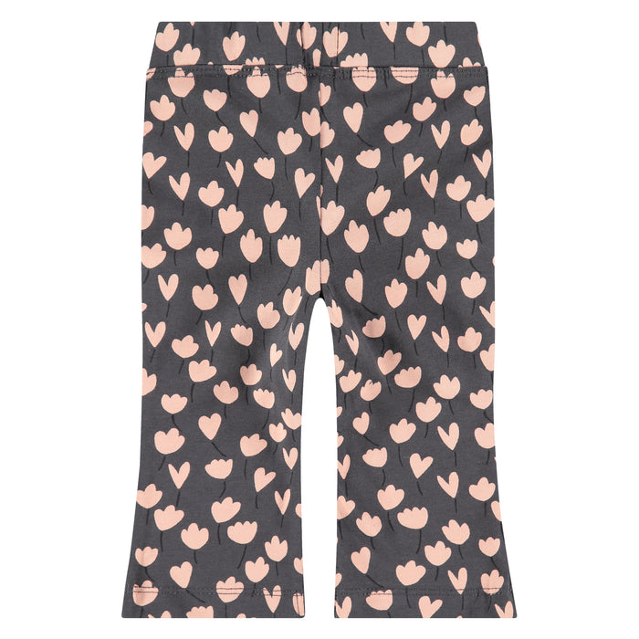 Charcoal Floral Legging