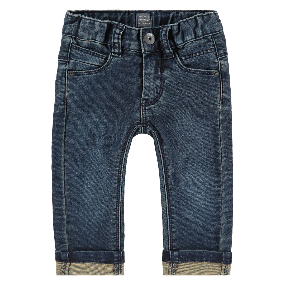 Cuffed Faded Denim