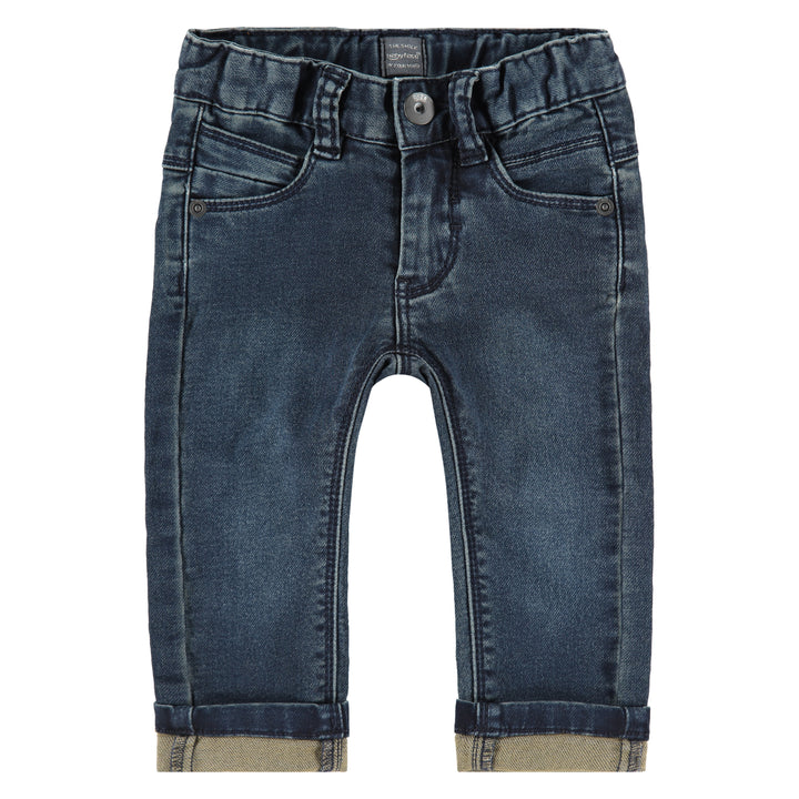 Cuffed Faded Denim