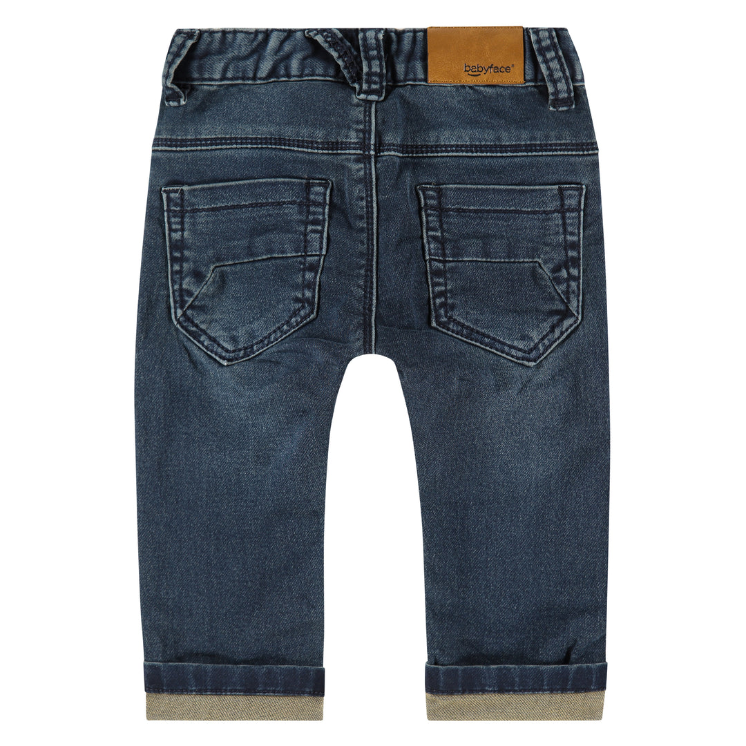 Cuffed Faded Denim