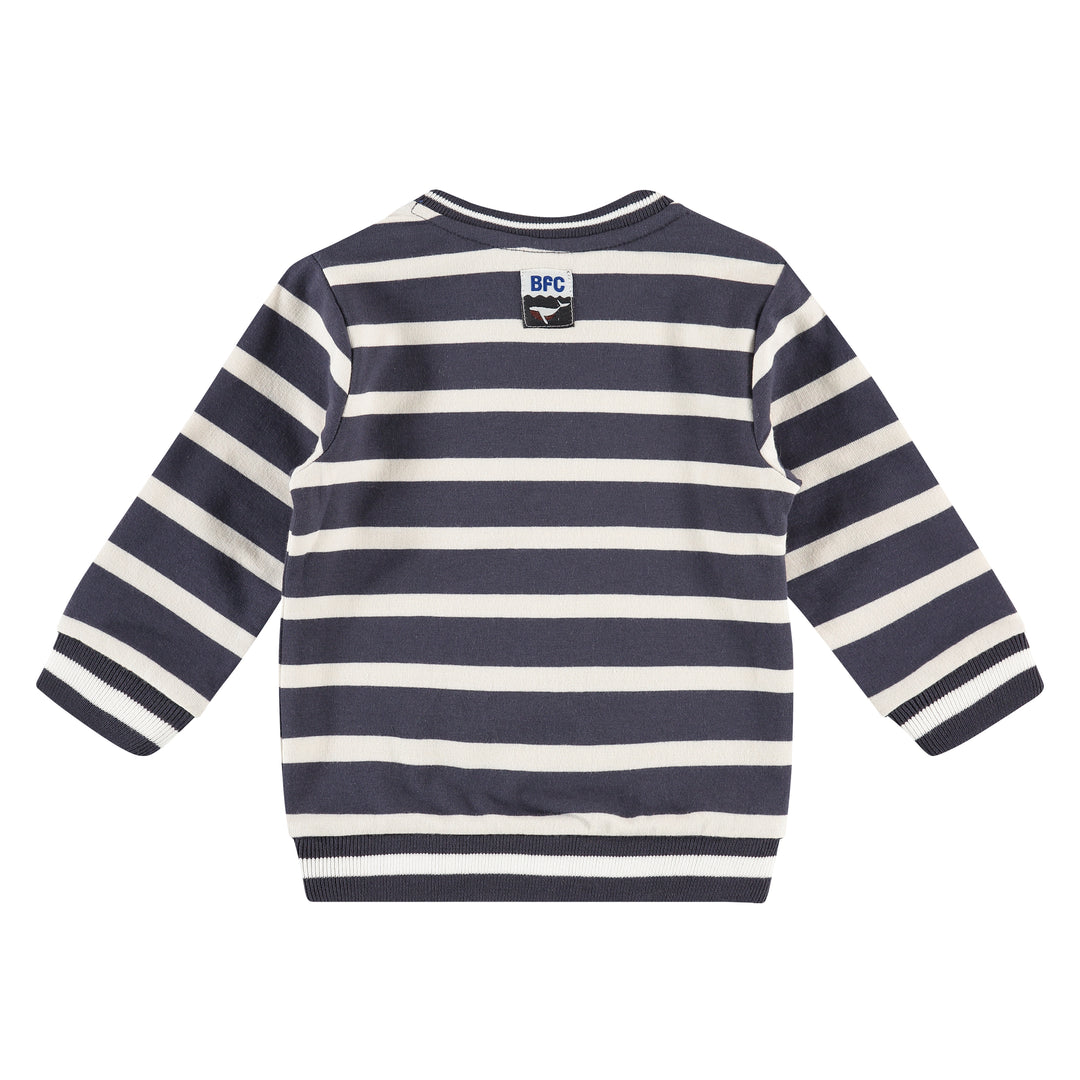 Dark Blue Stripe Sweatshirt