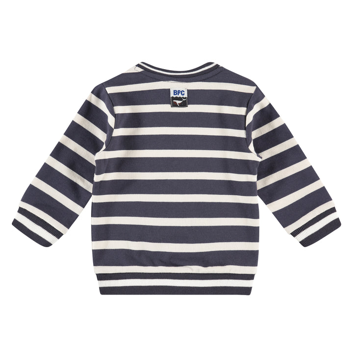 Dark Blue Stripe Sweatshirt