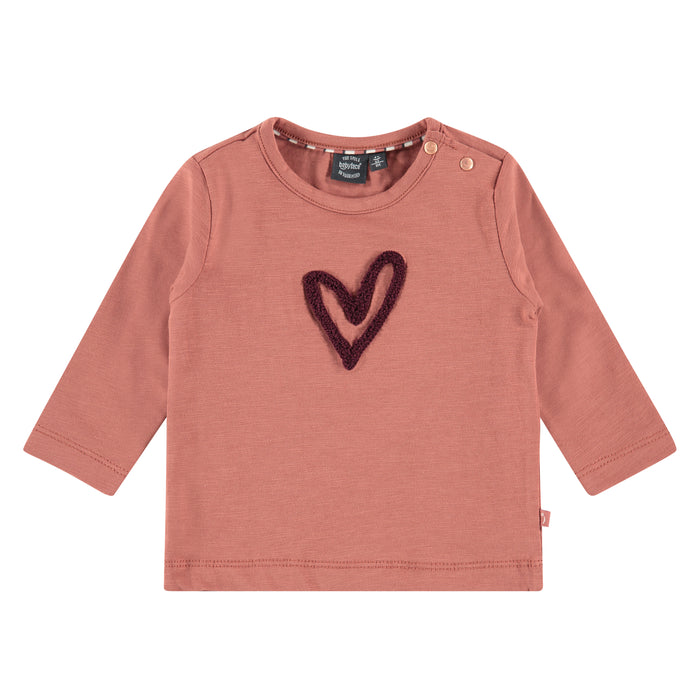 Terra Pink Long Sleeve Heart T-Shirt