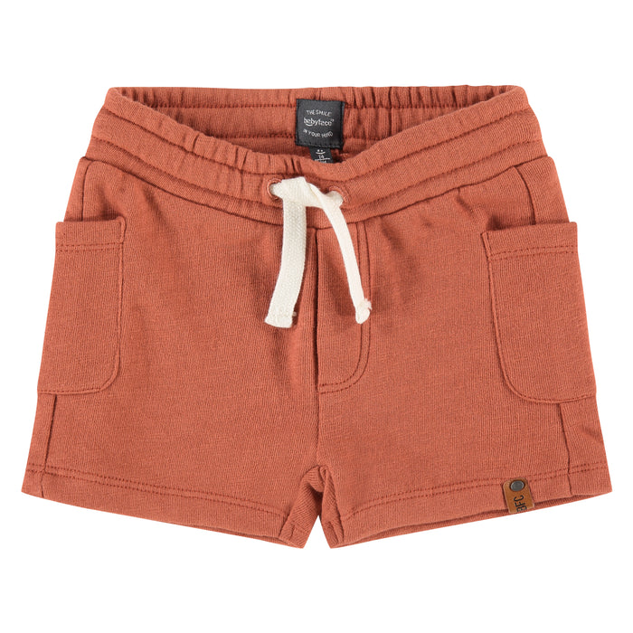 Terra Cotta Red Boys Sweatshort