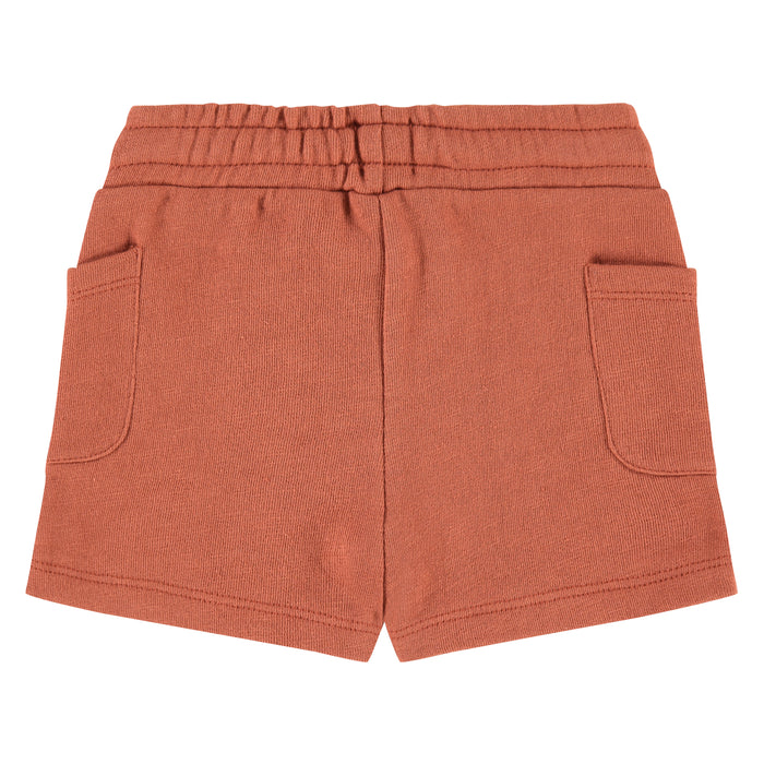 Terra Cotta Red Boys Sweatshort