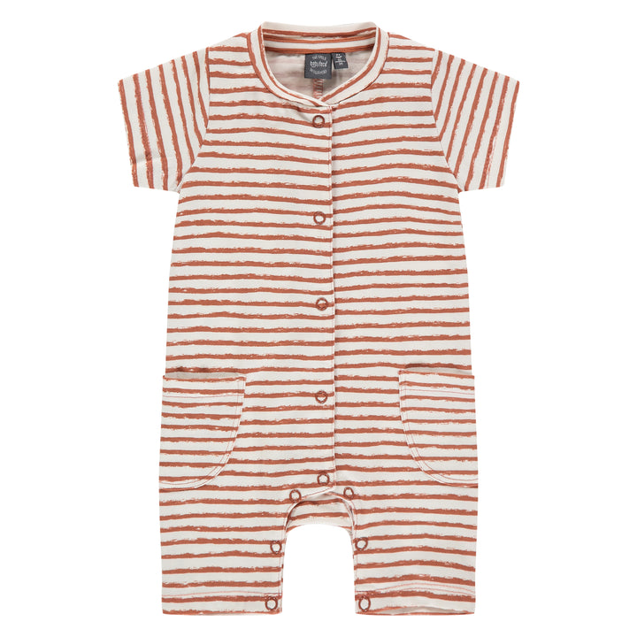 Red & White Stripe Romper