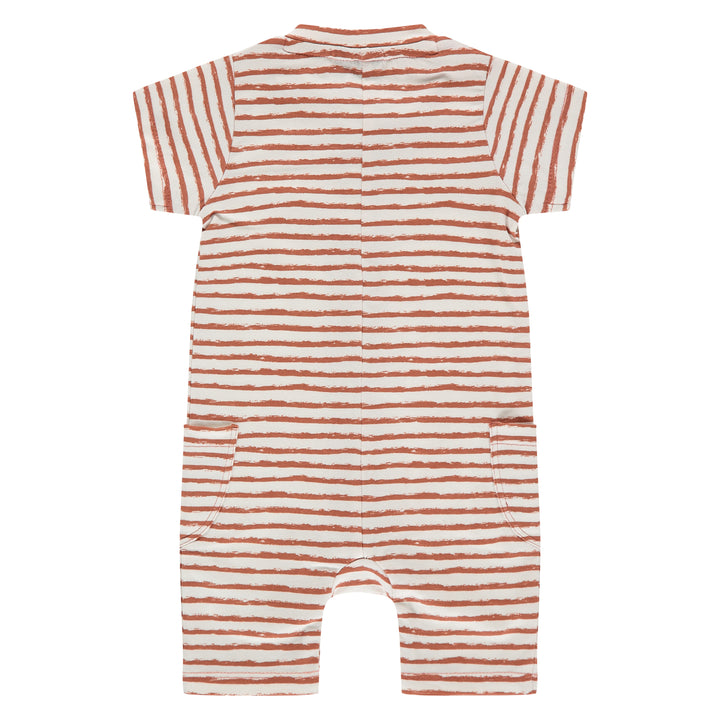 Red & White Stripe Romper