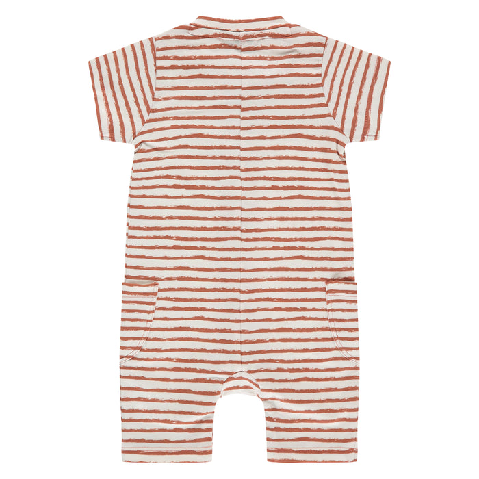 Red & White Stripe Romper