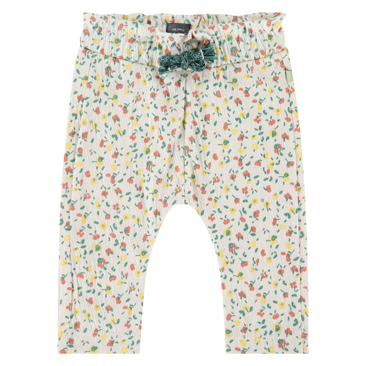 Ivory Floral Pants