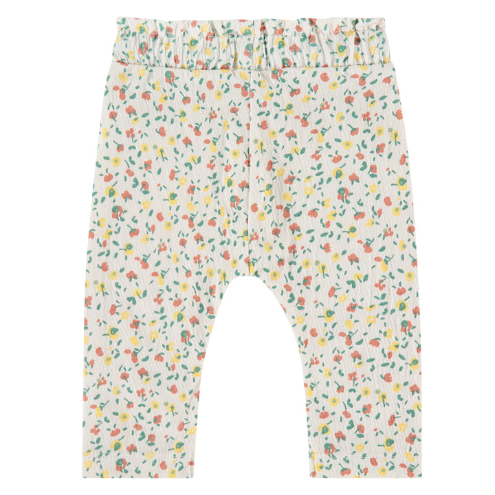 Ivory Floral Pants