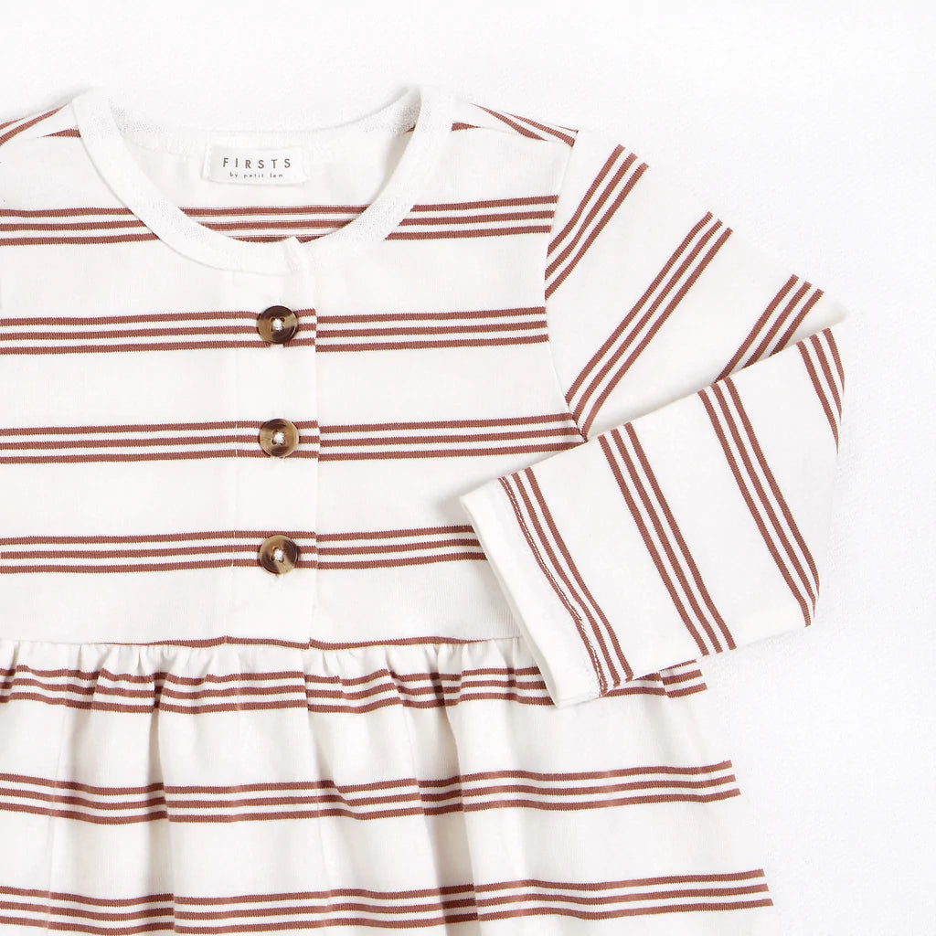 Jersey Dress Set | Red Rock Striped