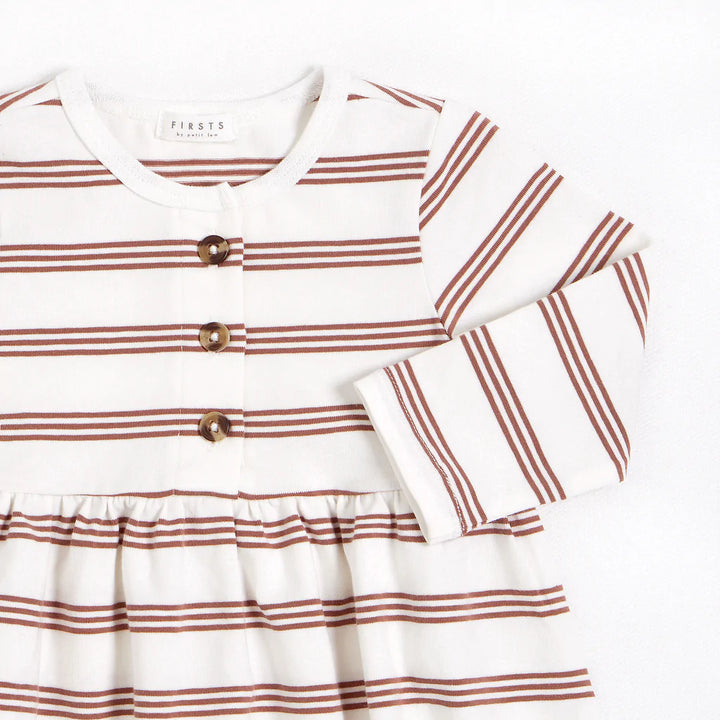 Jersey Dress Set | Red Rock Striped
