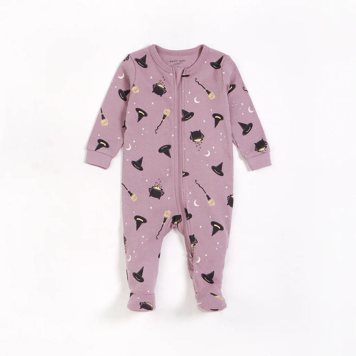 Bewitched Glow in Dark Print on Mauve Sleeper