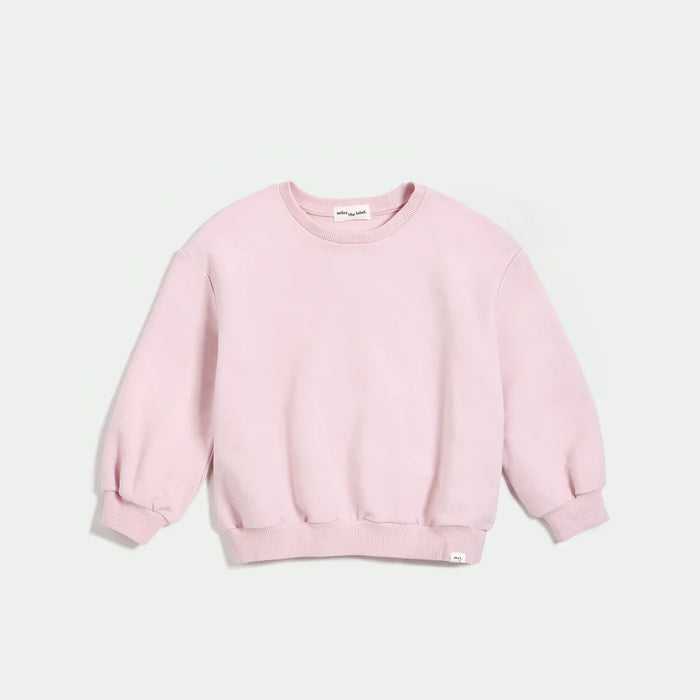 Miles Basics Girls' Sweatshirt | Light Pink