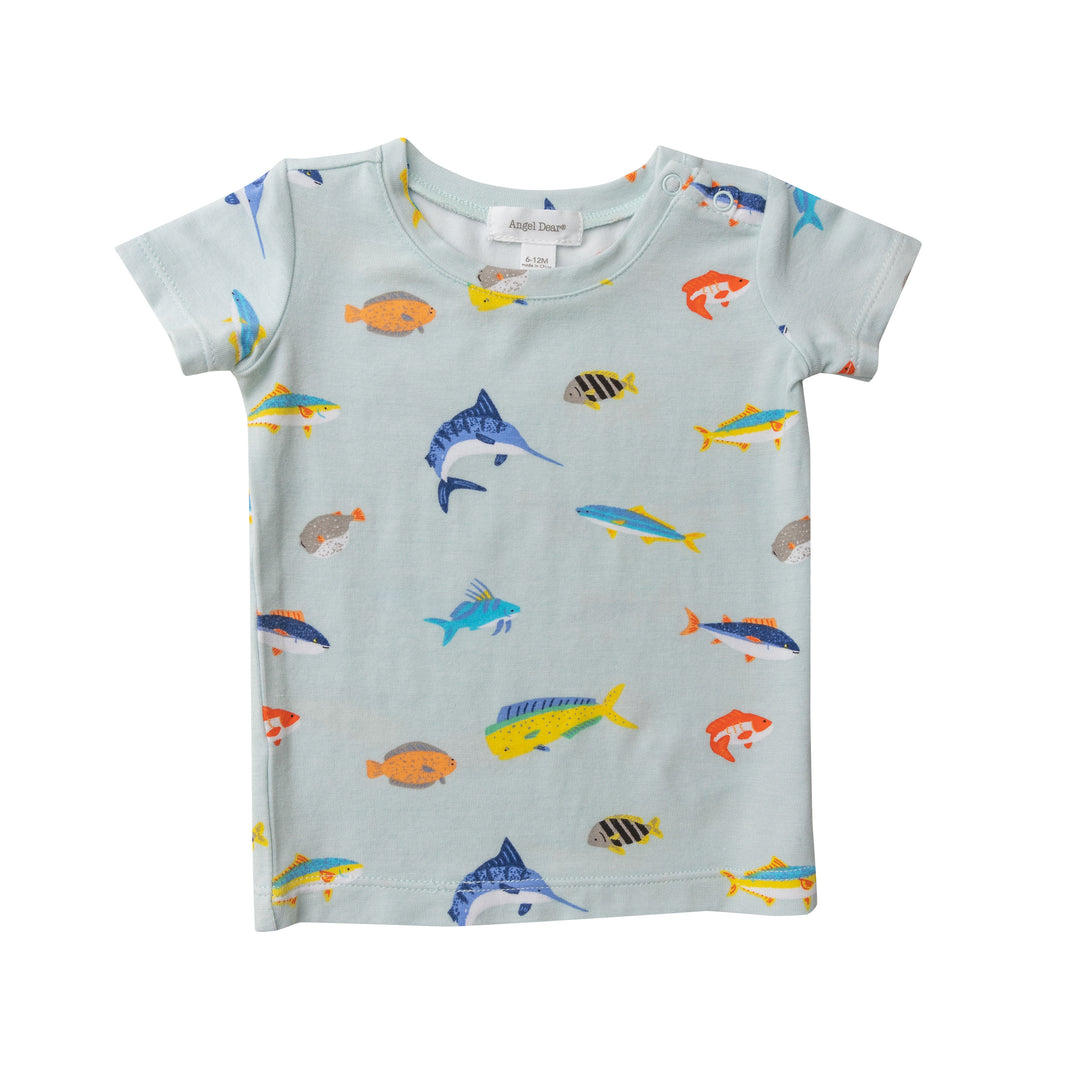 Loungewear Set | Blue Tropical Fish