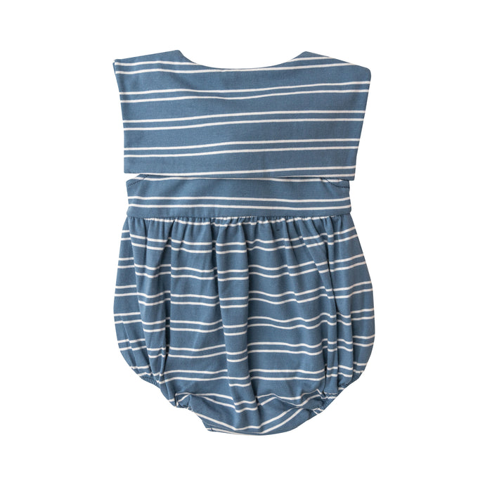 Organic Sailor Bubble | Blue Seashore Stripe