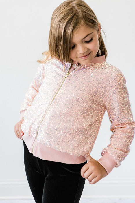 Peach Sequin Jacket