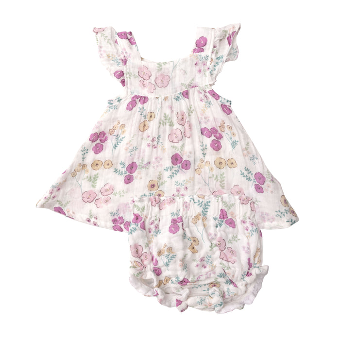 Muslin Pinafore Top & Bloomers | Dreamy Meadow Floral