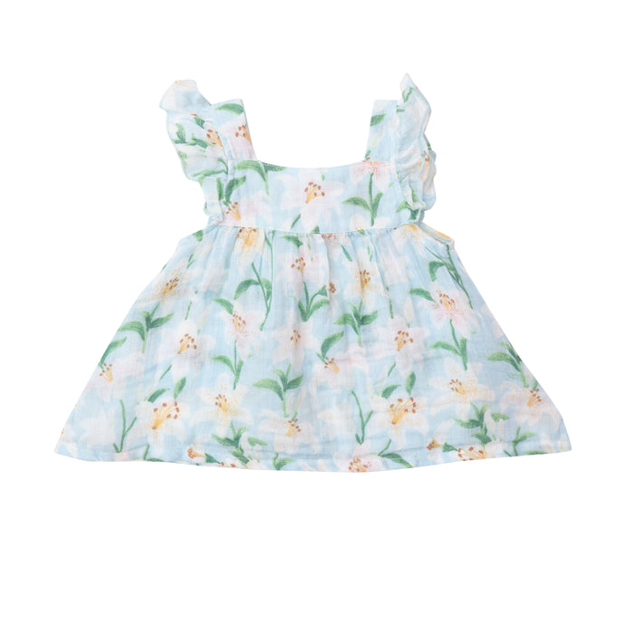Muslin Pinafore Top & Bloomers | Lilly