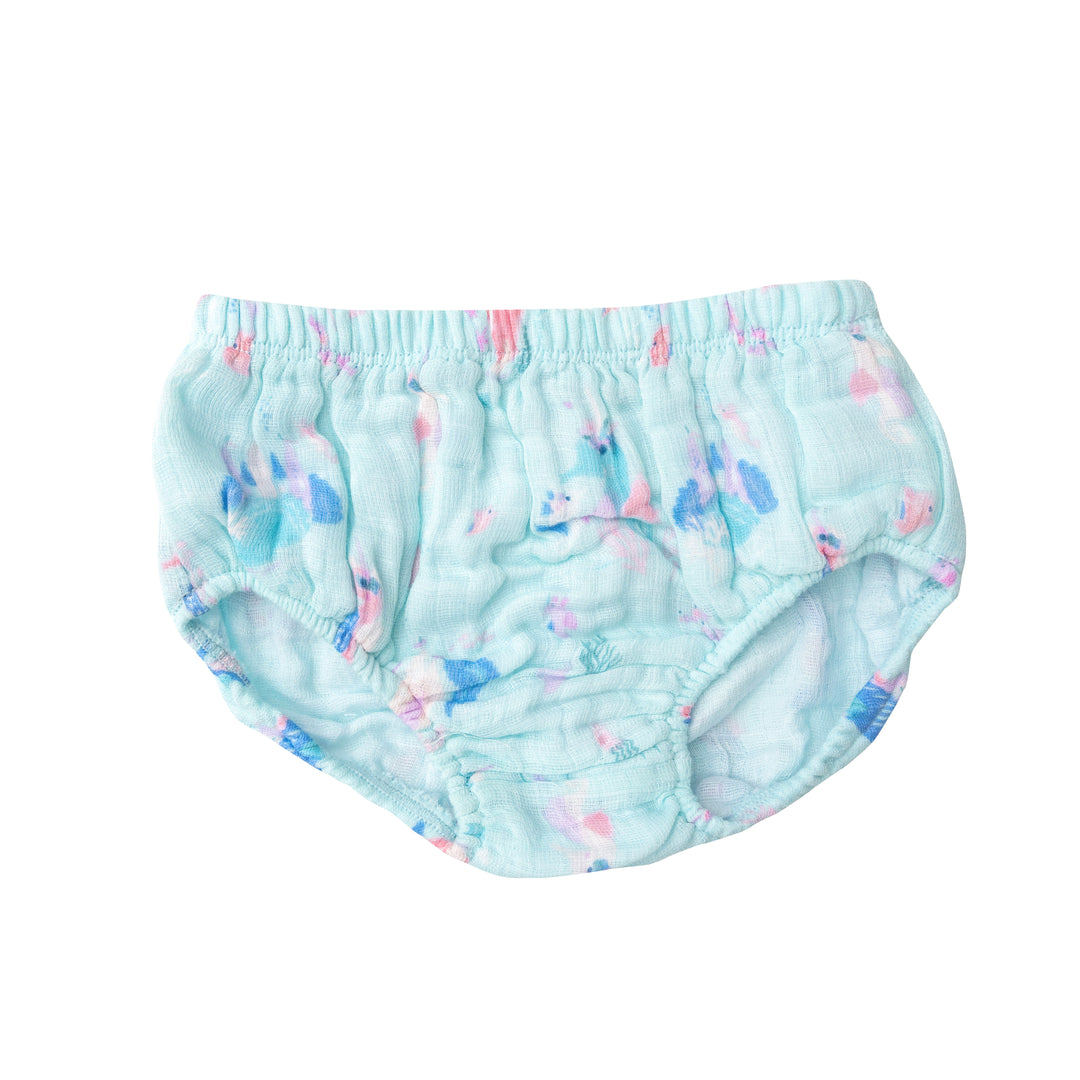 Muslin Smocked Top & Diaper Cover | Magical Seahorse