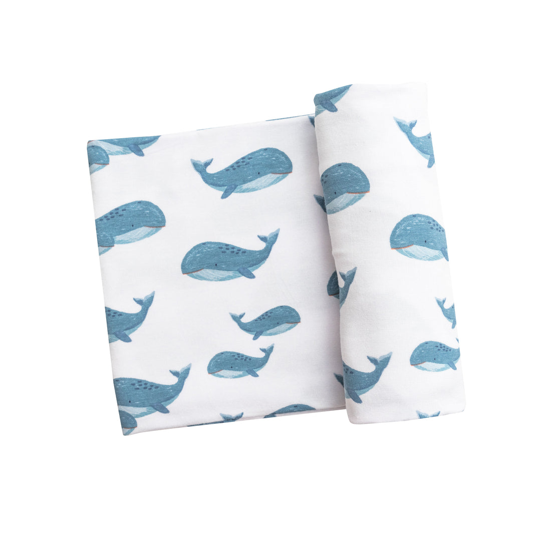 Bamboo Swaddle | Blue Whales