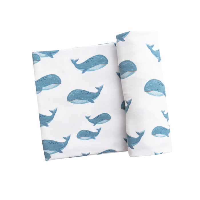 Bamboo Swaddle | Blue Whales