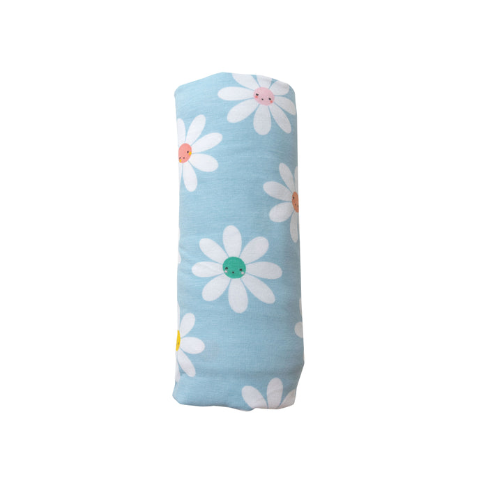 Bamboo Swaddle | Daisy Faces