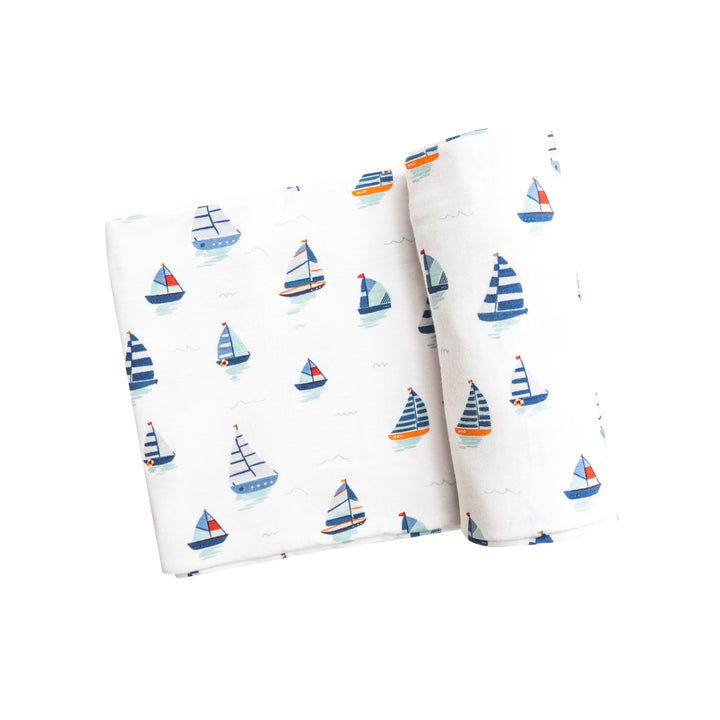 Bamboo Swaddle | Nautical Boats